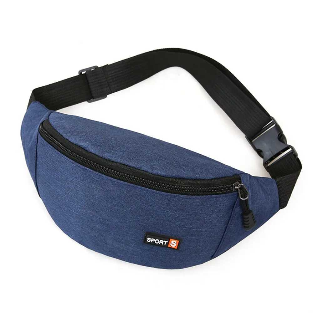 Mens Womens Black Waist Bag Sports Running Fanny Bag Mens Cross Body Bag FAshion ChEST Bag Mobile Wallet Multi functional Belt Bag Z250407