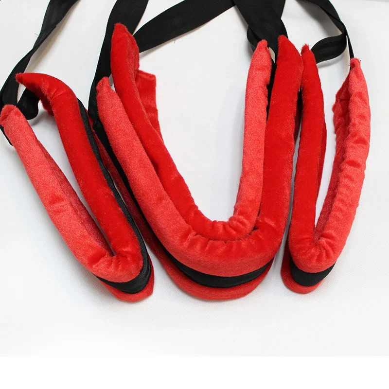 Upgraded Sex Swing Sex Furniture Fetish Bandage Adult game Soft Seat And Leg Pad Hanging Erotic Swing Sex Toys for Couples Flirt 240904