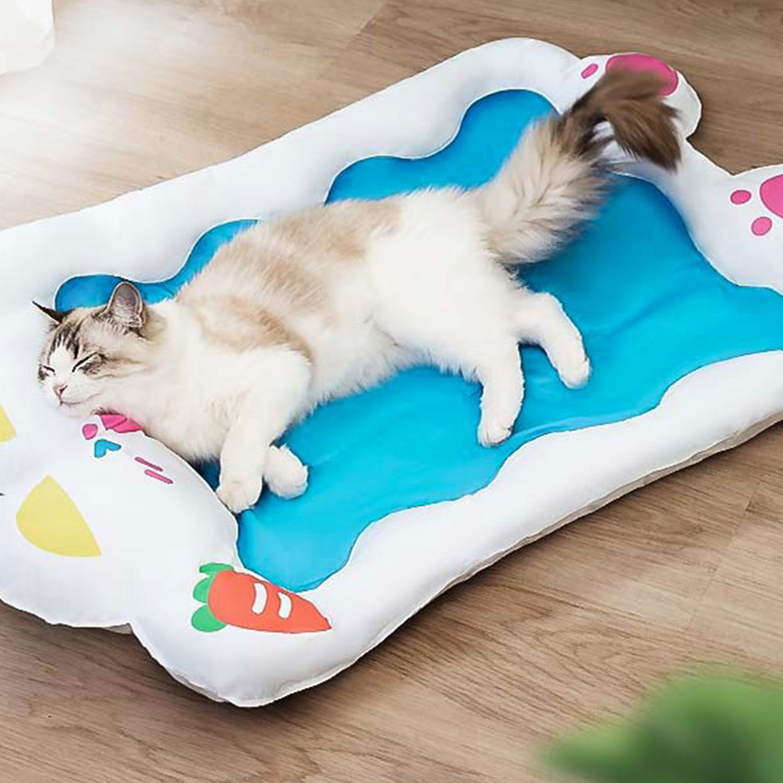 Soft Summer Ice Pet Pad Cushion Cooling Dog Bed Waterproof Scratching Biting Resistant Detachable Washable For Cat