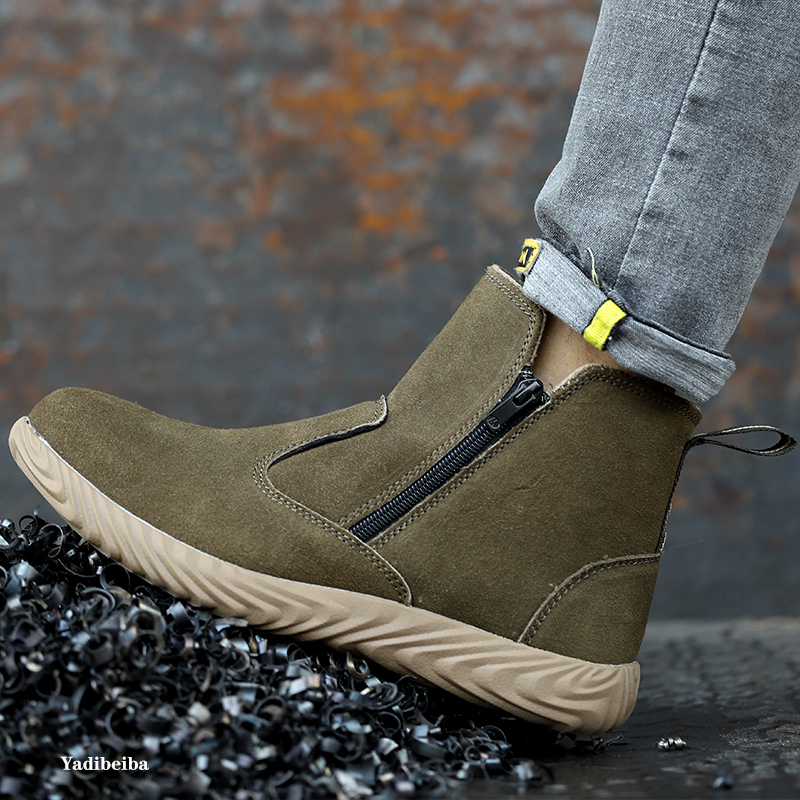 Sneakers Welder Lightweight Steel Toe Work Men Safety Shoes Anti-Puncture Indestructible Boots ff5a