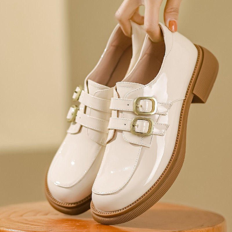 Woman Classic Black Beige New Low Heels Casual Comfortable Oxfords Shoes For Women Loafers Brand Footwear 2023 Spring 1c0e