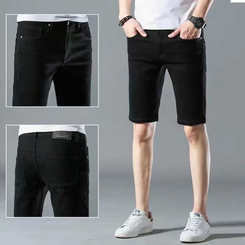 Summer Streetwear Fashion Men Clothing White Denim Shorts Koreon Casual Male Thin Pockets Versatile Sports Straight Short PantsX240914