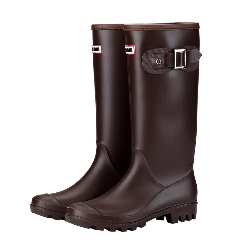 Designer Rain Women's Boots Snow Rubber High Cut Breathable Rain Shoes Black Lightweight Shoes Fashion Autumn/winter Wellies Size 35-42