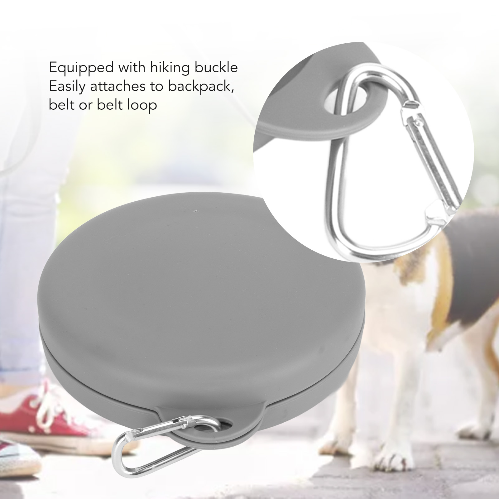 Collapsible Dog Bowls BPA Free Food Grade Silicone 2 In 1 Expandable Pet Food Water Bowl For Travel