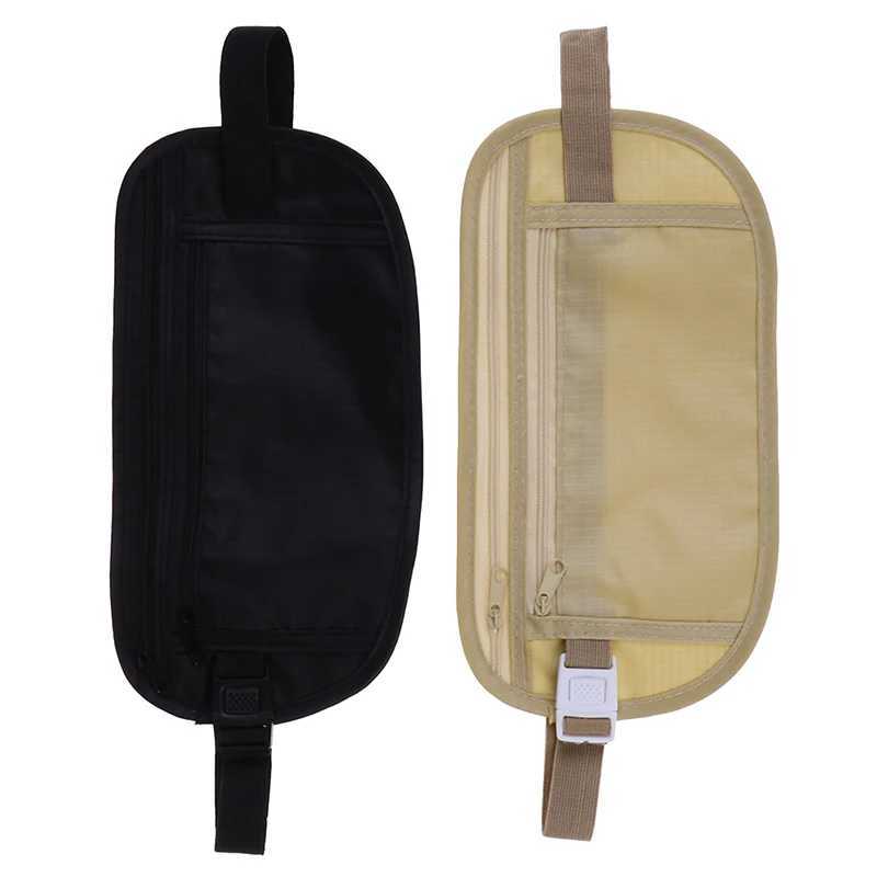 1 invisible thin travel waist bag passport waist bag hidden security wallet mens leisure bag Z250407