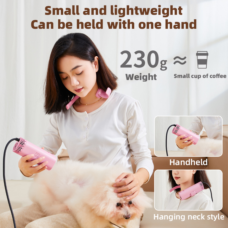 Ddmysat High Power Silent Blowing Artifact Large Small Pet Hair Dryer Neck Water Blower Special For Dogs