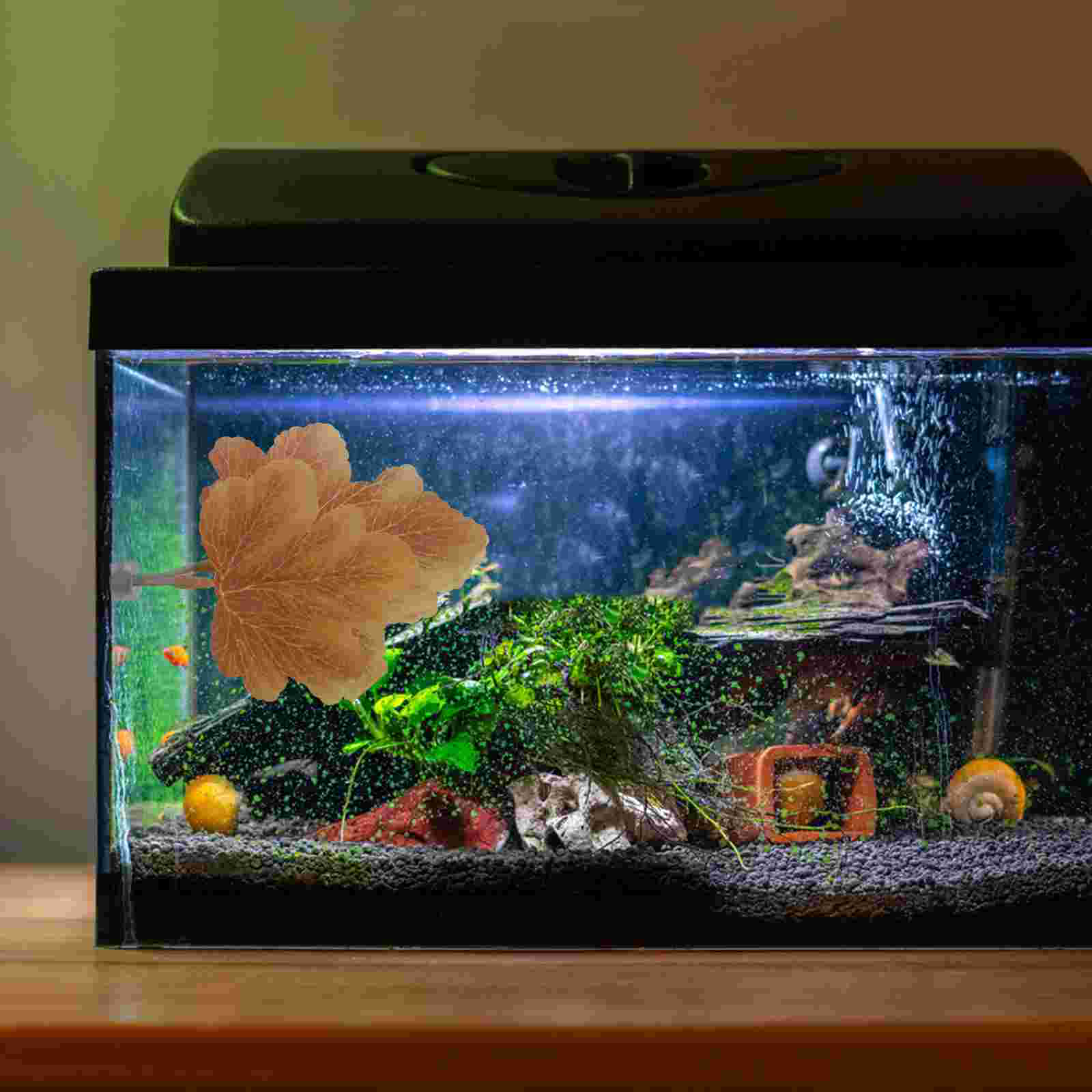 Betta Resting Leaves Leaf Aquarium Hammock Habitat Fish Tank Artificial Plants Decor Breeding Bed Multipurpose Plastic