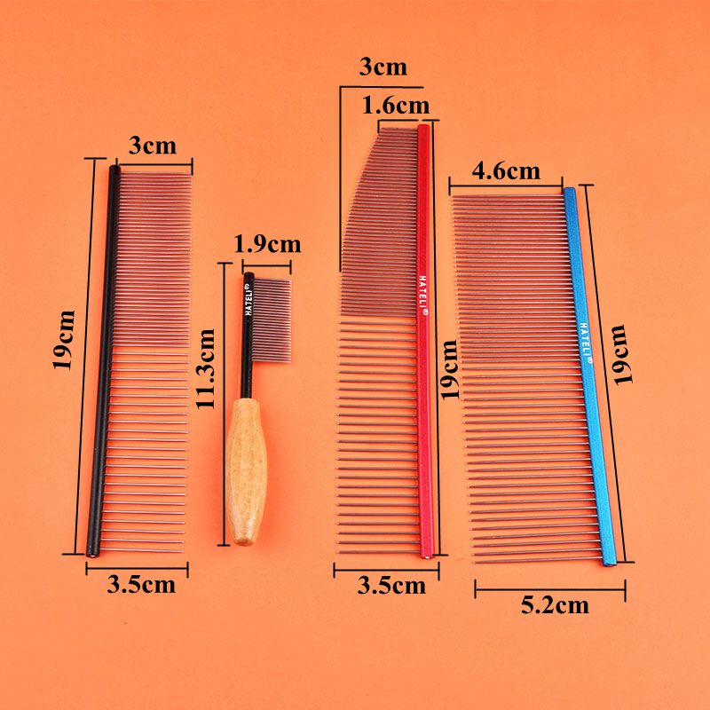 Pet Cat Comb Grooming Small Size Comb Barber Salon Grooming Tool For Shaggy Cat Dogs Pet Grooming High Quality Stainless Comb