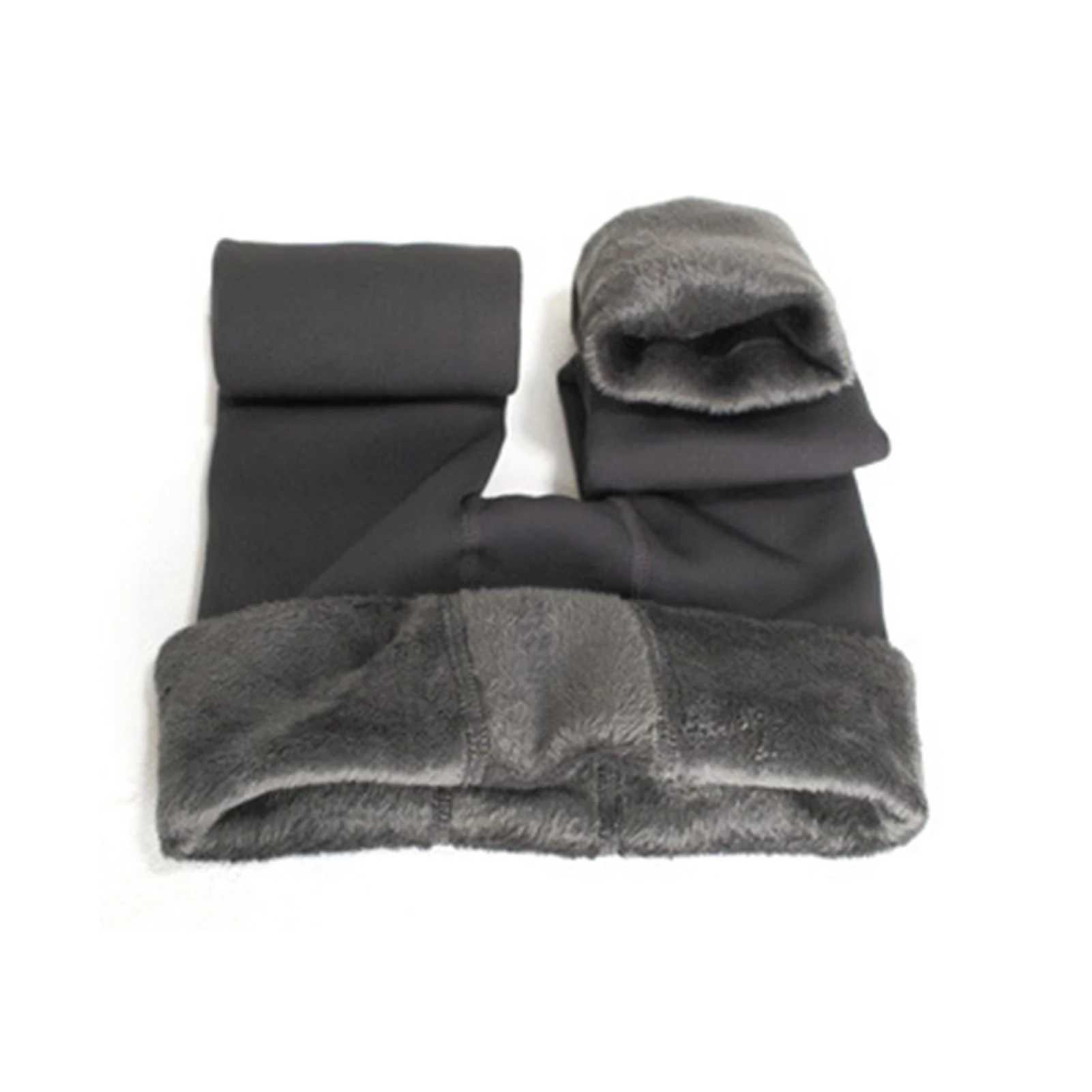 Fleece Leggings for Women High Waisted Plush Pearl Velvet Thick Warm Pants Stretchable Thermal PantsX240914