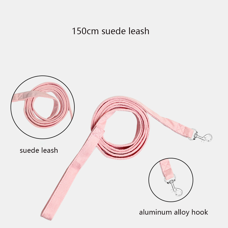 Reflective Pet Harness Strap Leash Set Adjustable Small To Medium Dog Vest Style Dog Chest Strap Dog Leash for Cats and Puppies