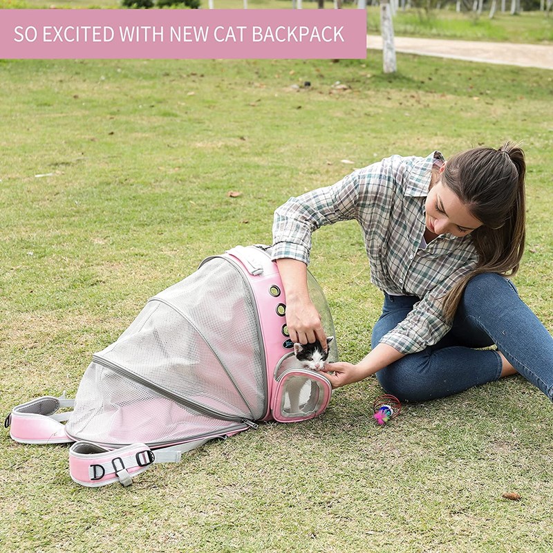 Airline Approved Cat Backpack Carrier Expandable Pet Carrier Backpack for Cats Dogs Small Animals