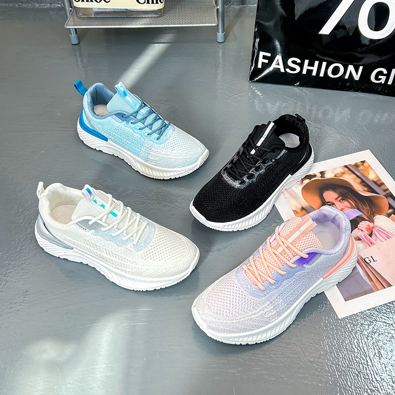 Trainers Womens Shoes Casual Female Sneakers Woman-shoes Running Mesh Heels Roses 2023 Med Leisure Cotton Fabric Round Toe Rubbe a8cd