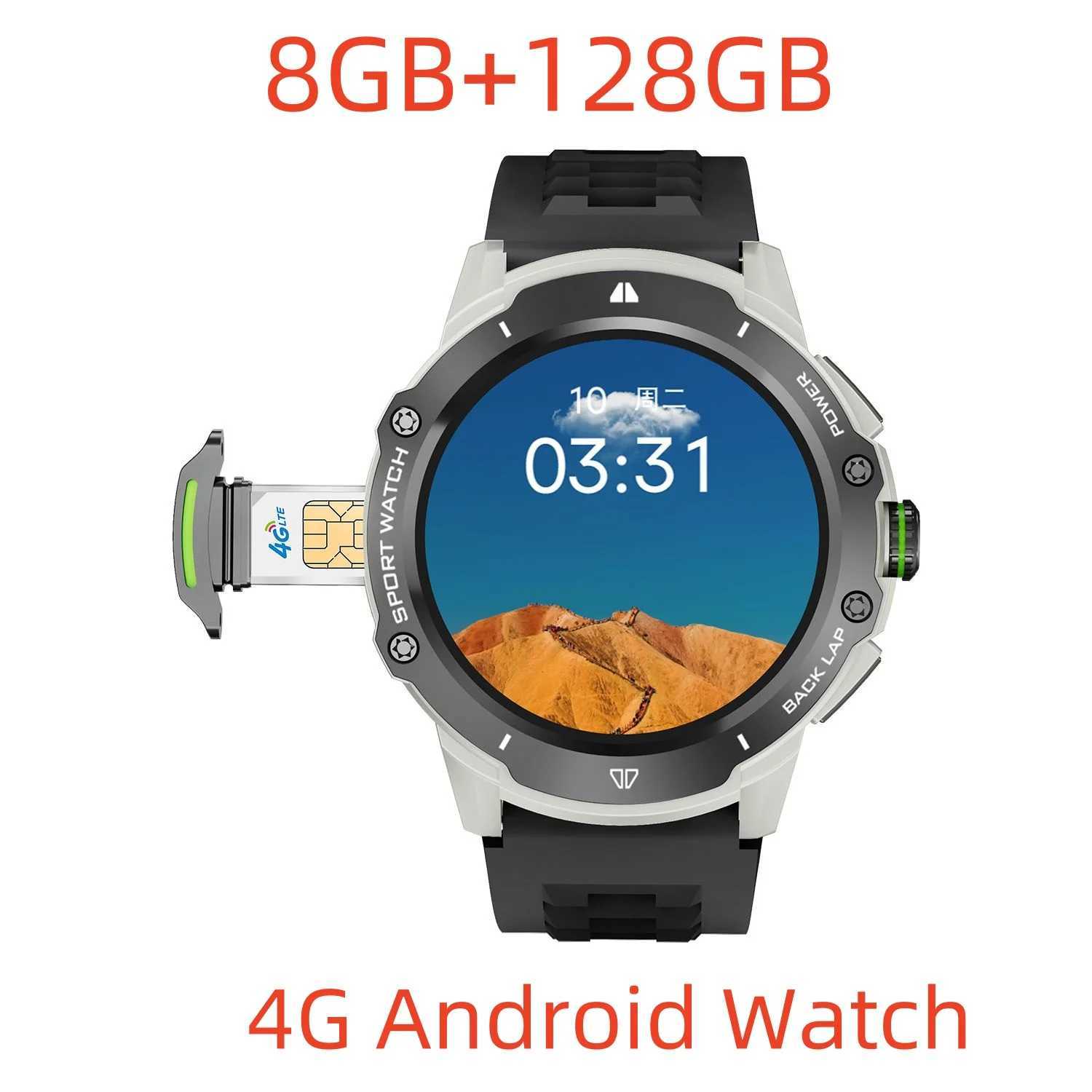 Smart Watches 2024 KB08 smartwatch 4G network SIM card 1.43-inch AMOLED 200W camera with GPS WiFi Google Play dynamic dialing Android J240913