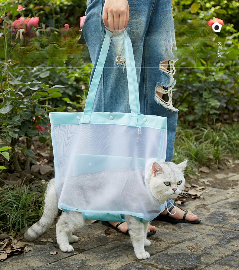 Solid Color Pet Cat and Dog Tote Bag, Portable, Breathable, Comfortable Tote Bag, Pet Backpack, Fashion Simple Small Dog Bag