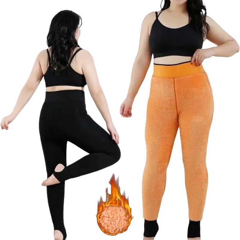 Warm Leggings Plus Size Large Big Leggings Women Clothing Roupa Feminino Lady Trousers Thickened Winter Fleece Pantyhose ObesityX240914