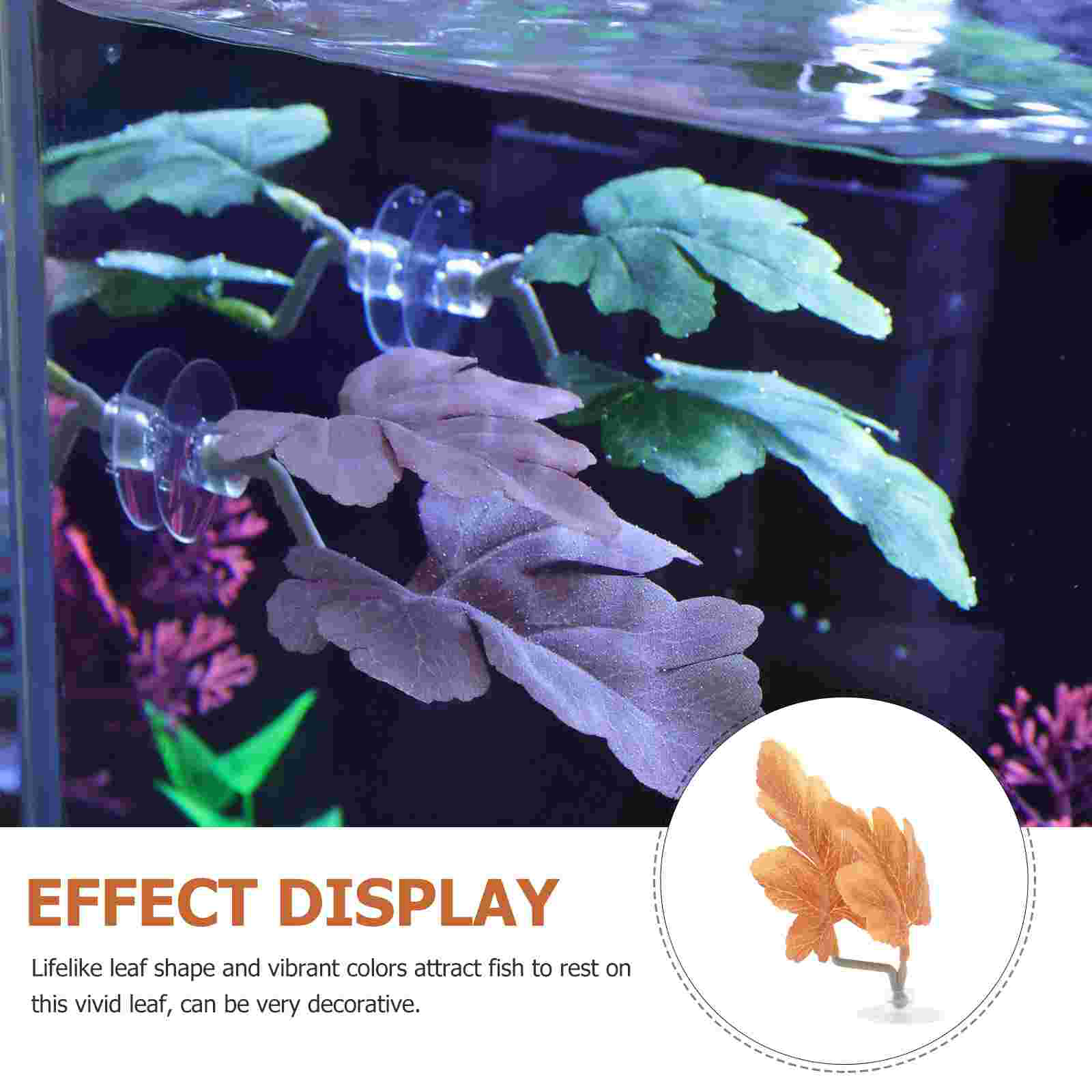 Betta Resting Leaves Aquarium Breeding Leaf Hammock Fish Bowl Aquatic Plants Bed Tank Spawning Decor Plastic