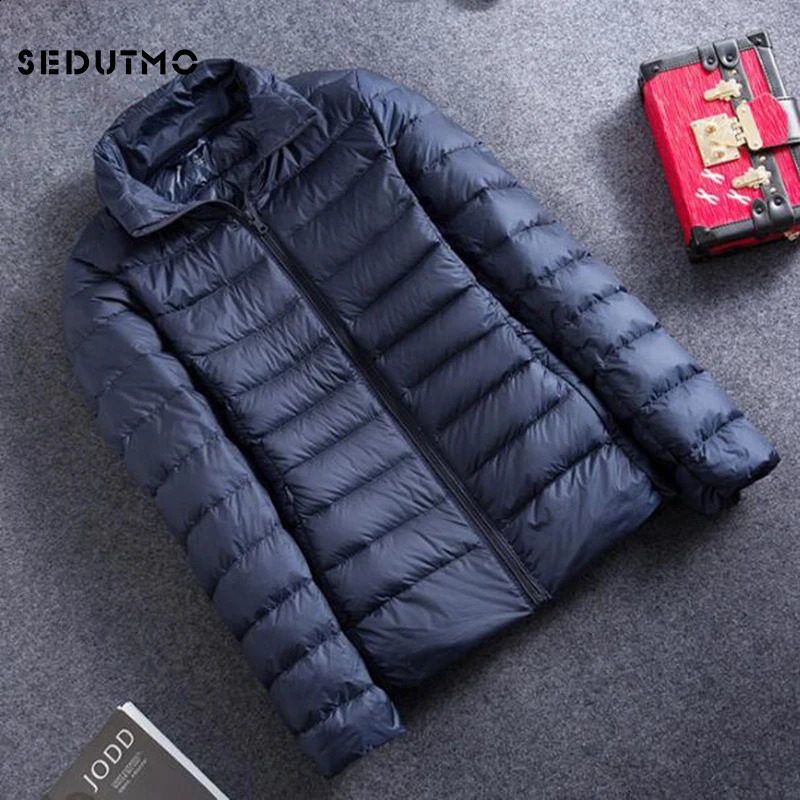 SEDUTMO Winter Ultra Light Down Jacket Womens Short Jacket Warm Thin Spring Black Inflatable Jacket ED419 240913