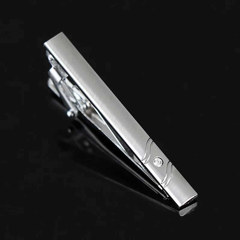 Classic 5cm Short Mens Tie Clip Silver Color Metal Tie Clips For Men Shirt Tie Pin Formal Business Necktie Bar Wedding GiftsX240914