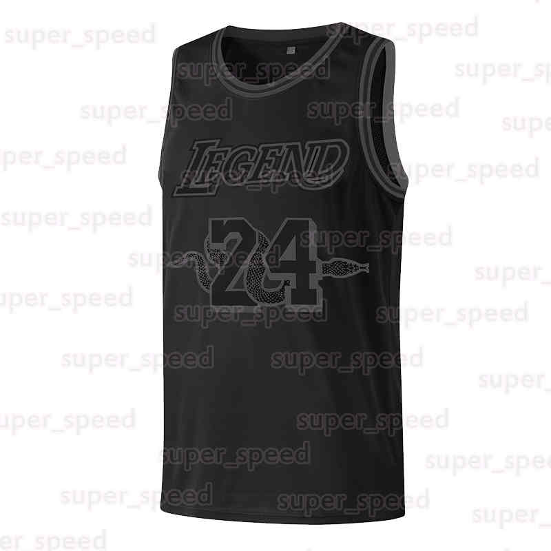 Men Black 24 Basketball Jersey Mens Adult Unisex Legends Jerseys Stitched Classics Athletic Sports T-Shirt Clothing for Party Gifts
