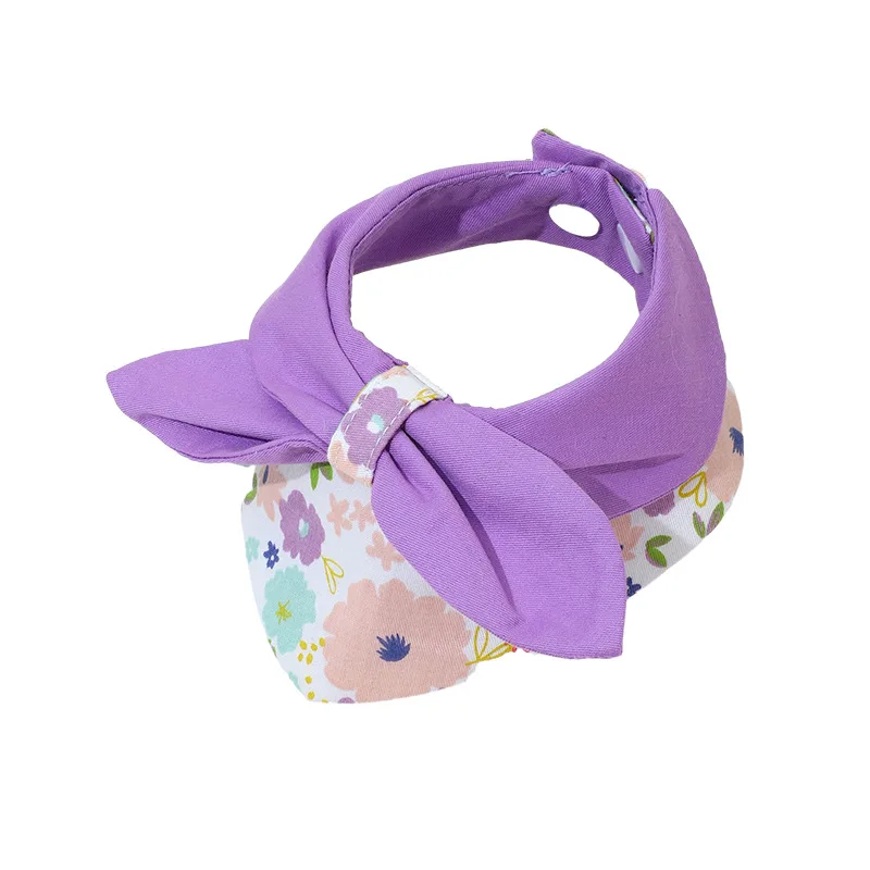 Cat Bib Cute Pet Saliva Scarf Pets Dog Cat Bowtie Pet Costume Adjustable Necktie Collar for Cats Small Dogs Grooming Accessories
