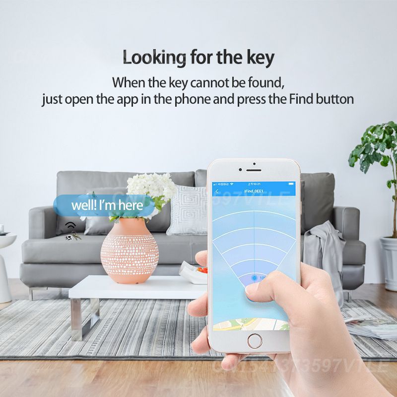 Smart Tag GPS Tracker Keychain Mini Bluetooth Locator for Wallet Key Pet Child Phone Control Anti Lost Tracking Device Smart Finder Tag - view 7
