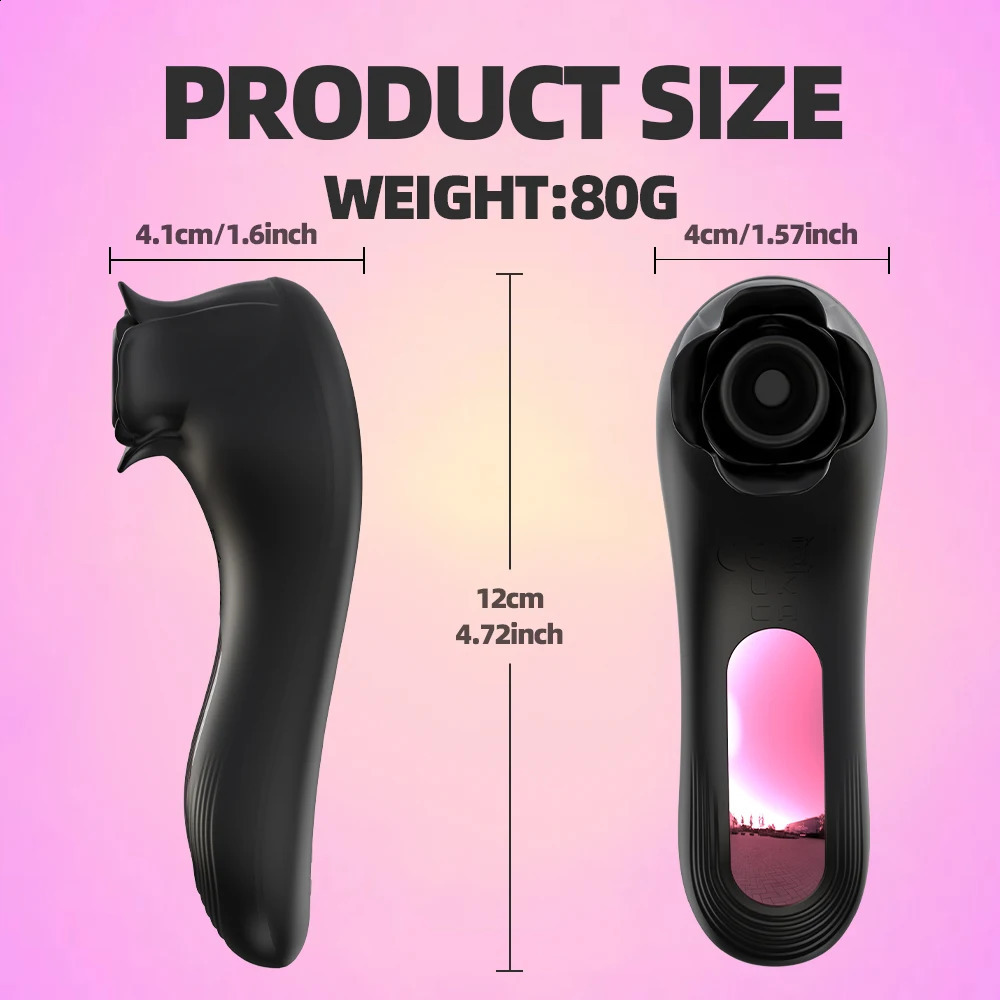 Vacuum Sucking Rose Vibrator For Women Nipples Clitoris Stimulator Clit Sucker Massager Mini Sex Toys Goods Female Masturbation 240914