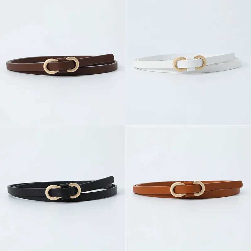 2023 New Zero Pin Casual Ladies Belt Youth Fashion Thin Belt Classic Vintage Waist Belt Jeans Dress BeltsX240914