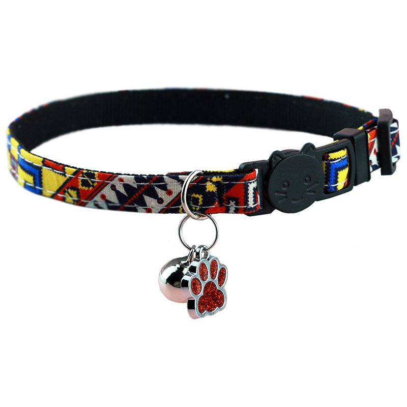 Breakaway Cat Collars with Bell Moons Stars Cute Kitty Adjustable Safe Kitten Collars with Metal Pendant Cats Kitten Accessories