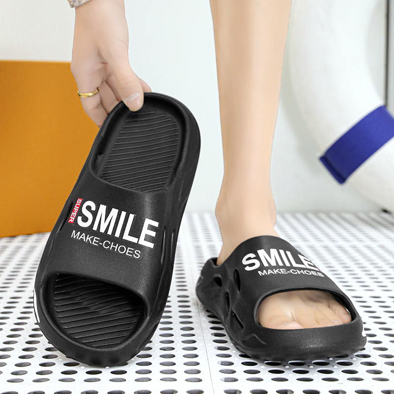Fashion Men Women Slippers Sides Indoor Outdoor Sandals Beach Casual Shoes Soft Sole Slides Men Flip-flops Bathroom Men Slippers