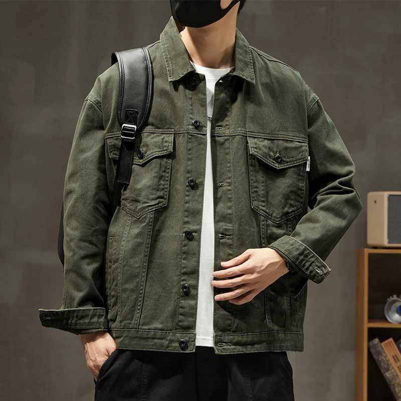 2024 autumn mens clothing workwear jacket mens fashion street retro classic Japanese style fully matched casual denim jacket W24091411