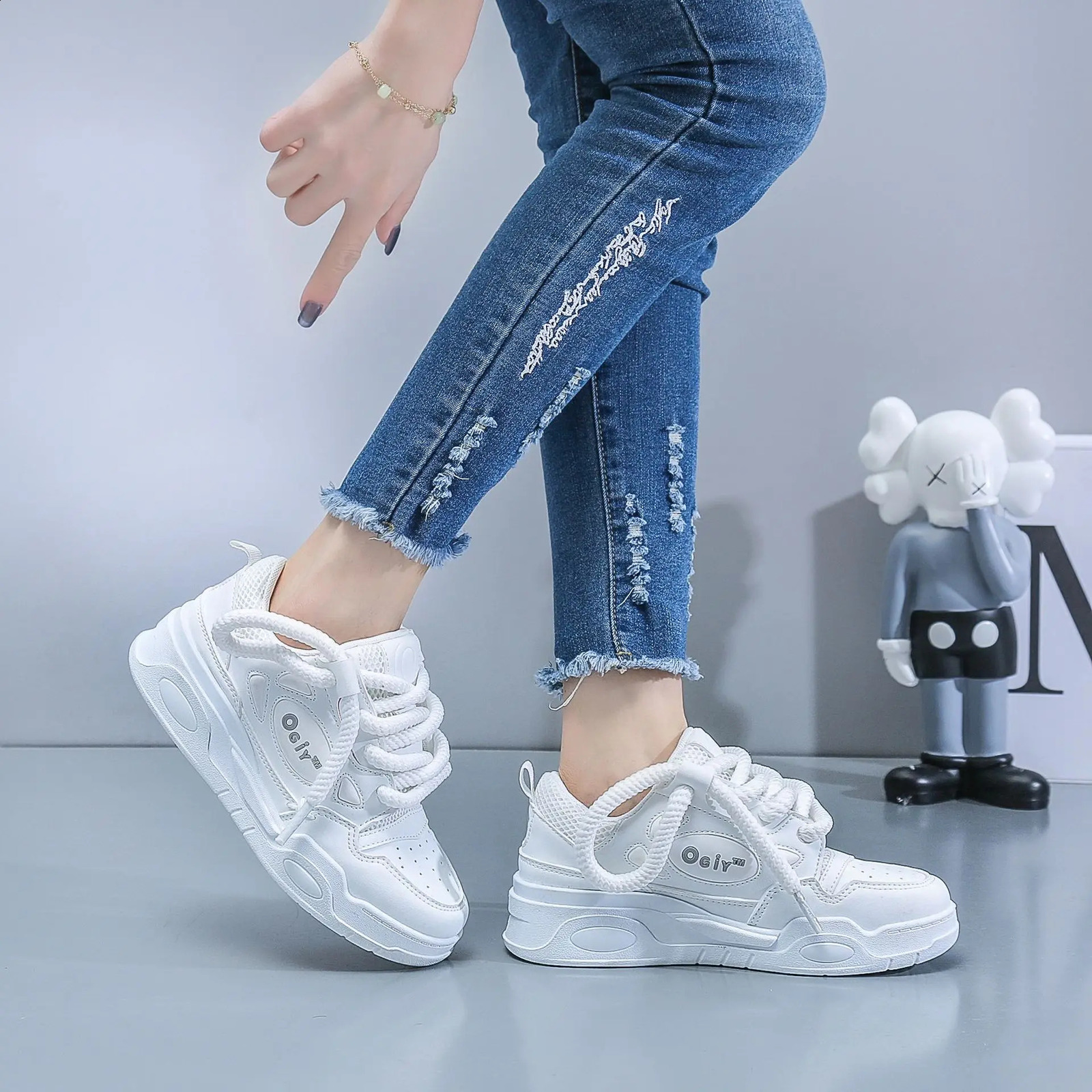 Spring Autumn Casual Sneakers for Men Women Unisex Vintage Platform Shoes Male Skateboard Shoes Fashion Trainers Size 35 44 240911