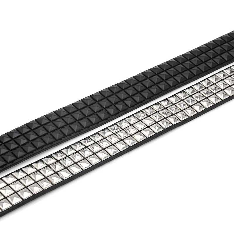 Fashion Rivet Belt Men Womens Studded Belt Punk Rock With Pin Buckle Drop Shipping BlackX240914