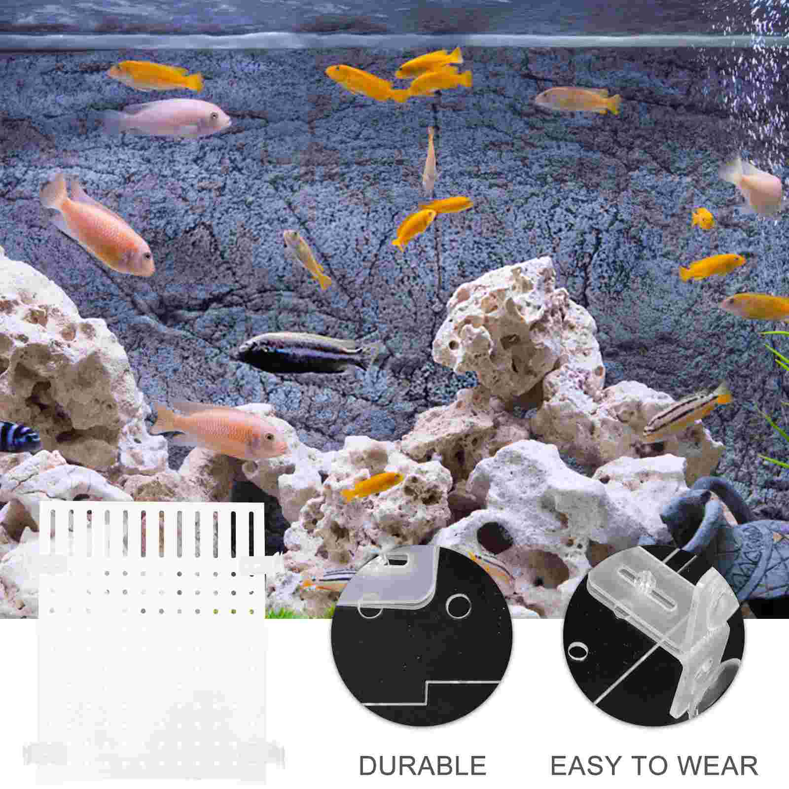 Seperator 20 Gal High Divider Fish Tank Isolation Board Portable Acrylic Aquarium Animal Transparent