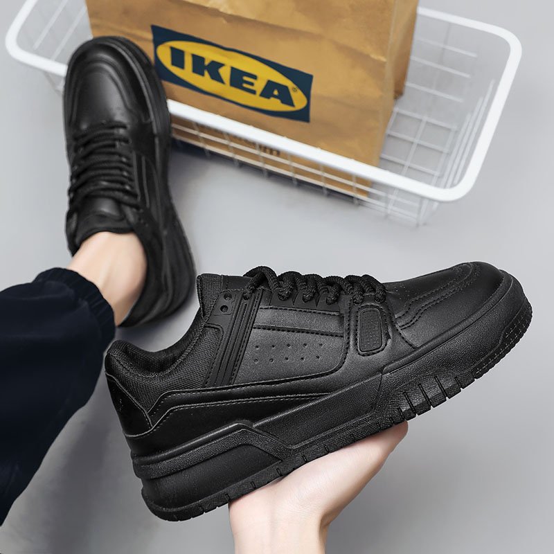 Fashion Versatile White Men Sport Shoes Platform Thick Sole Casual Sneakers Breathable Lightweight Running Shoes Tennis Shoes