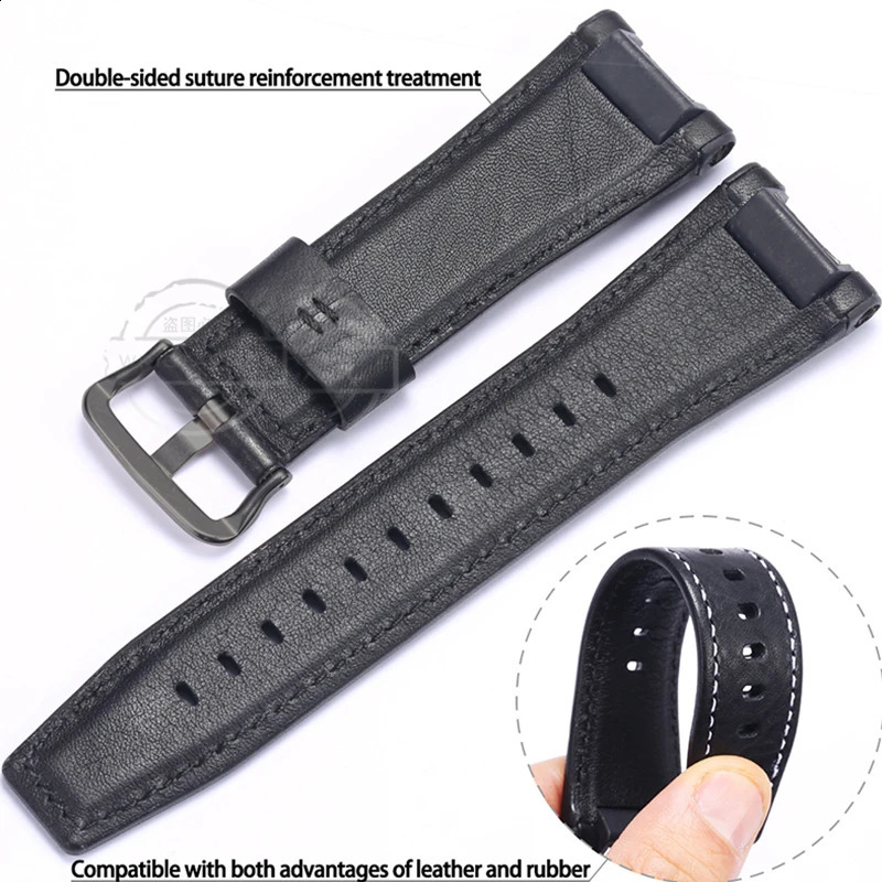 Leather Strap Suitable For Caiso GST-B210 GST-S110 W100C S300 W300 Men Rubber Watchband Pin Buckle Bracelet Watch Accessories 240906