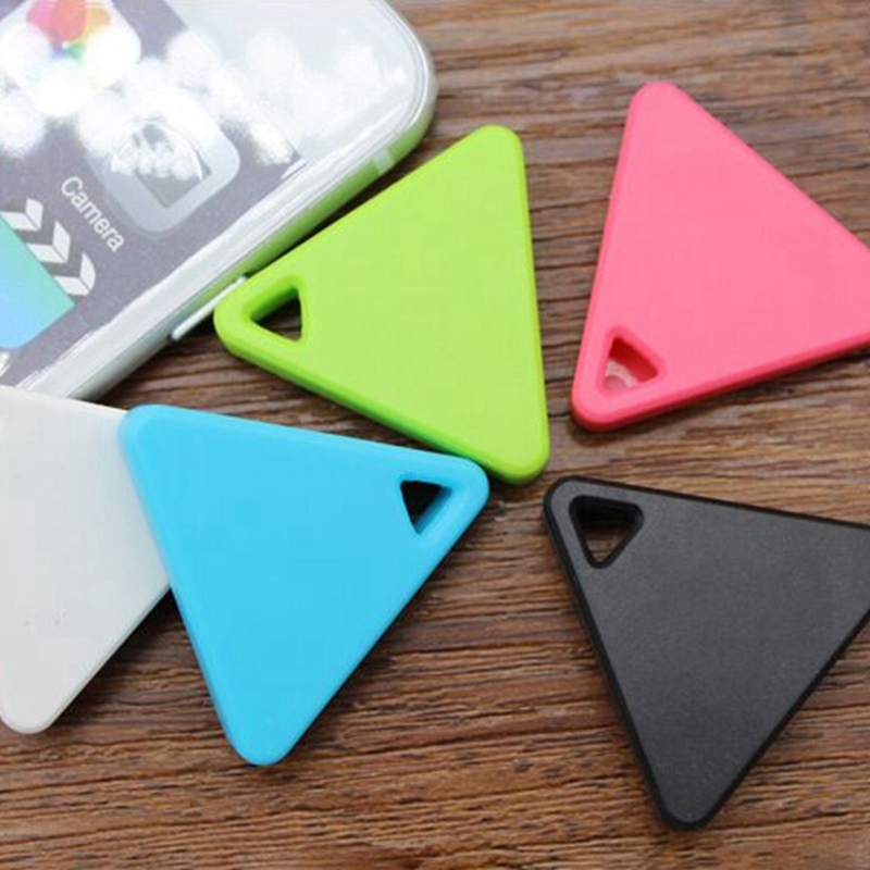 Pink Triangle Bluetooth Tag Monitor Key Wallet Pet Cat Dog Child Anti Lost Finder Locator 2-Ways Alarm Green Blue