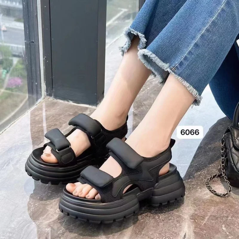 New Women Platform Sandals Summer Fashion Lightweight Buckle Sandals Sports Comfort Platform Heel Sandals Sandalias Mujer