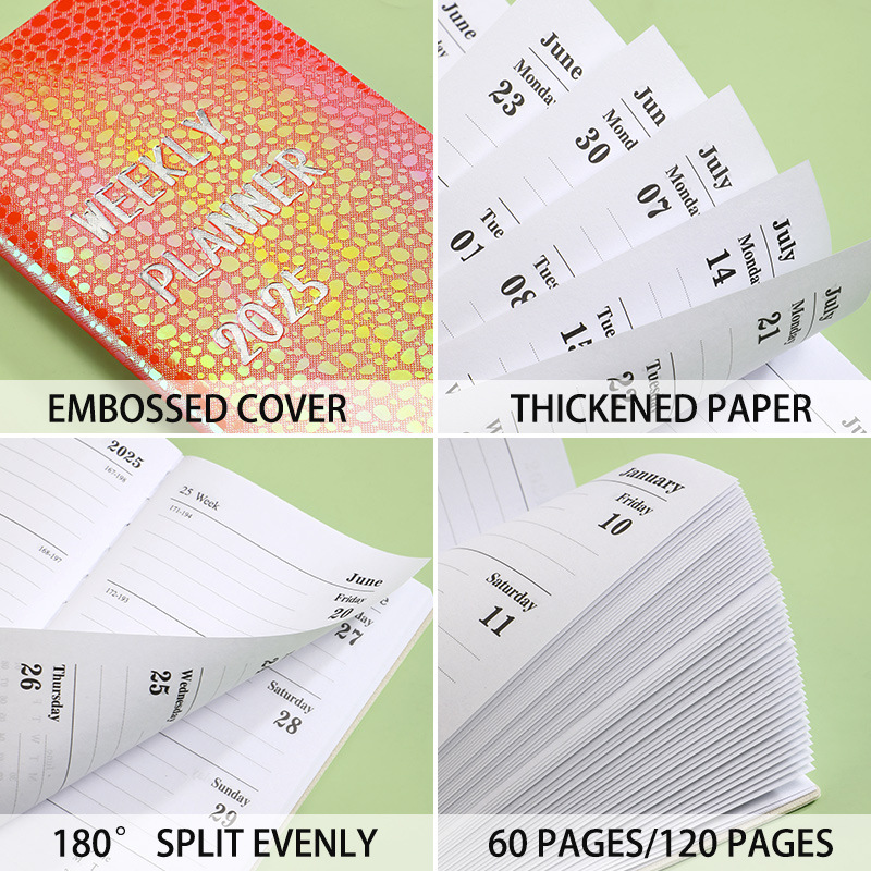 2025 Creative Trends Mini Weekly Planner - Cute Faux Leather Softcover, Perfect for Daily Memos and Gift Giving