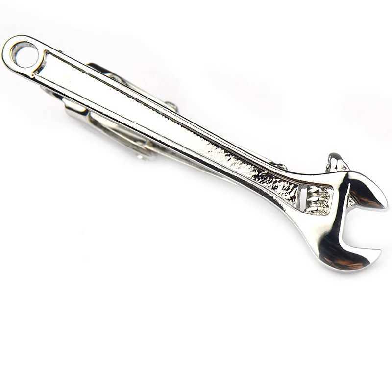 Wrench Tie Clips High-quality Copper Men Gifts Daily Suit Shirt Accessories Personality Simple Business Necktie ClipX240914