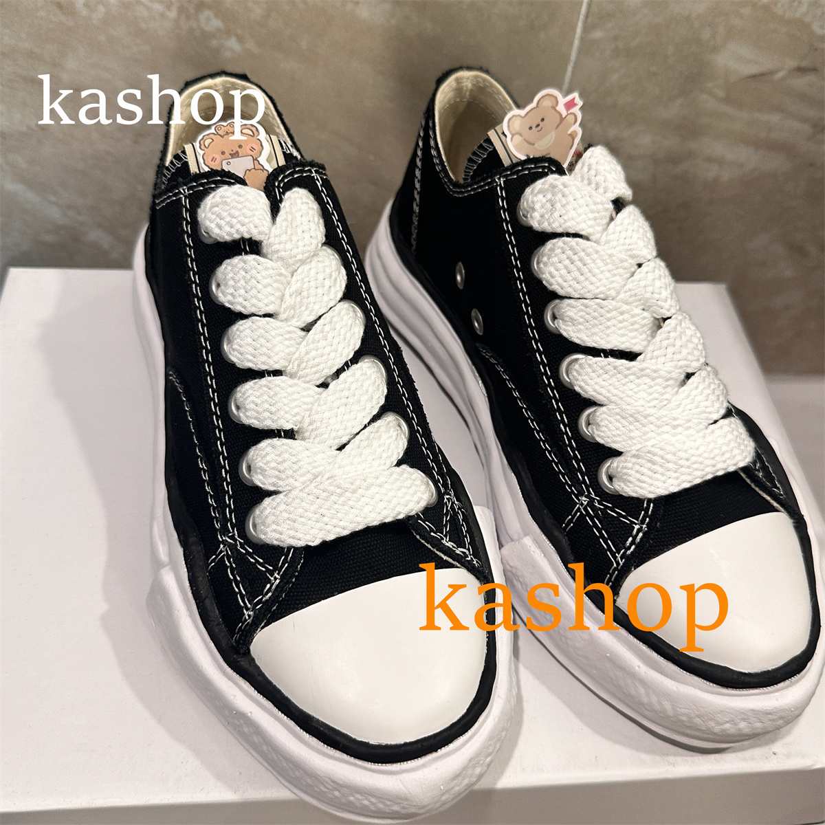shoes designer shoes sneakers Canvas Low Cut Men's Women's Versatile Dissolved Summer New Black White mens shoes Low Canvas Shoe Green Black White thick soled Men Women