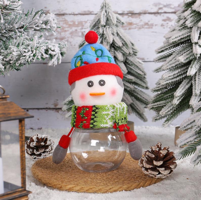 Child Kids Christmas Candy Jar Storage Bottle Santa Bag Sweet Boxs Gift gifts Cute Storages box ni282