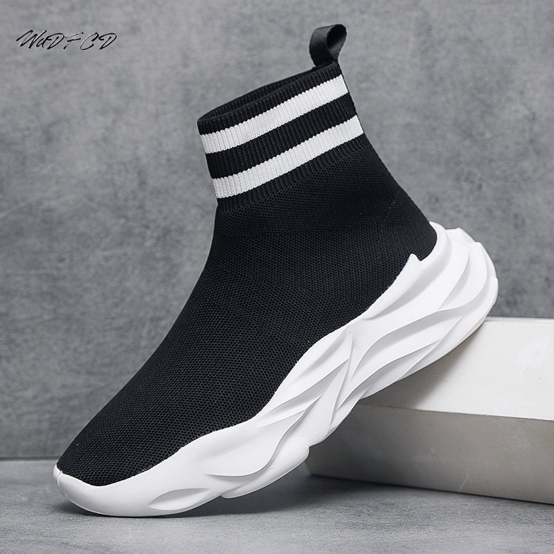 2025 new Men Casual Sneaker Soft Sole Lightweight Running Shoe Fashion Mesh Breathable Height Increased Flat Platform Designer Sock Shoes 25c3 s 52a9