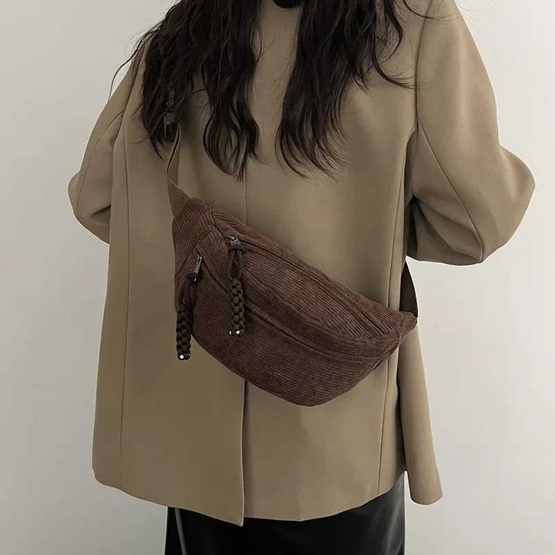 Womens casual coral bag fashion Fanny Pack womens banana waist bag hip wallet shoulder cross chest pocket Z250407