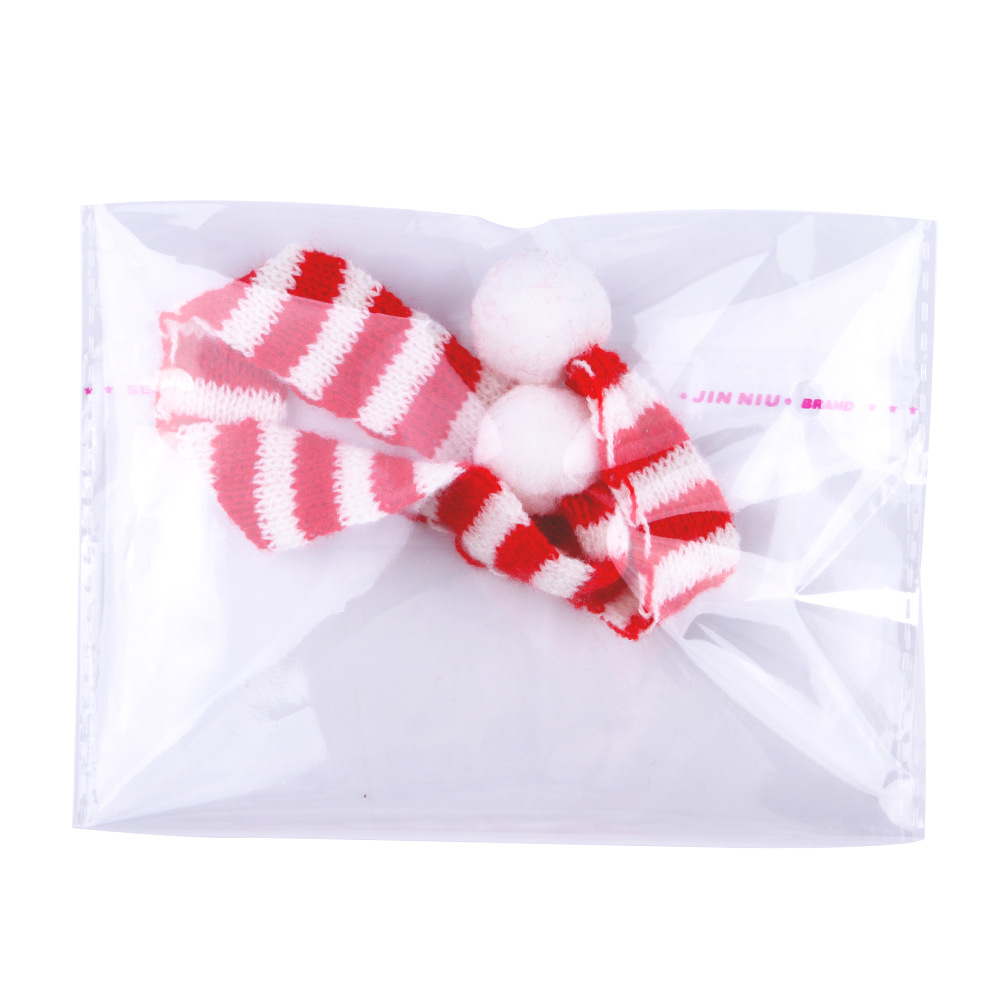 Pet Christmas Scarf,hamster Bird Scarf,chinchilla Christmas Scarf,woolen Ornaments with Round Fur Ball,small Pet Funny Headdress