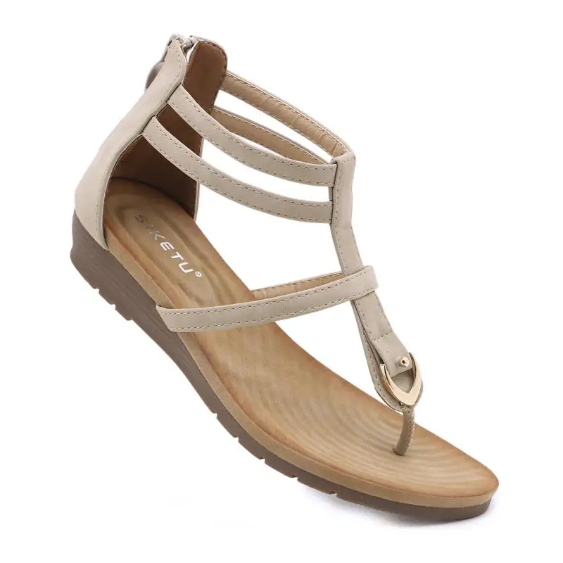 Women's Sandals Retro Gladiator Ladies Clip Toe Vintage Boots Casual Tassel Rome Fashion Summer Woman Shoes Female New