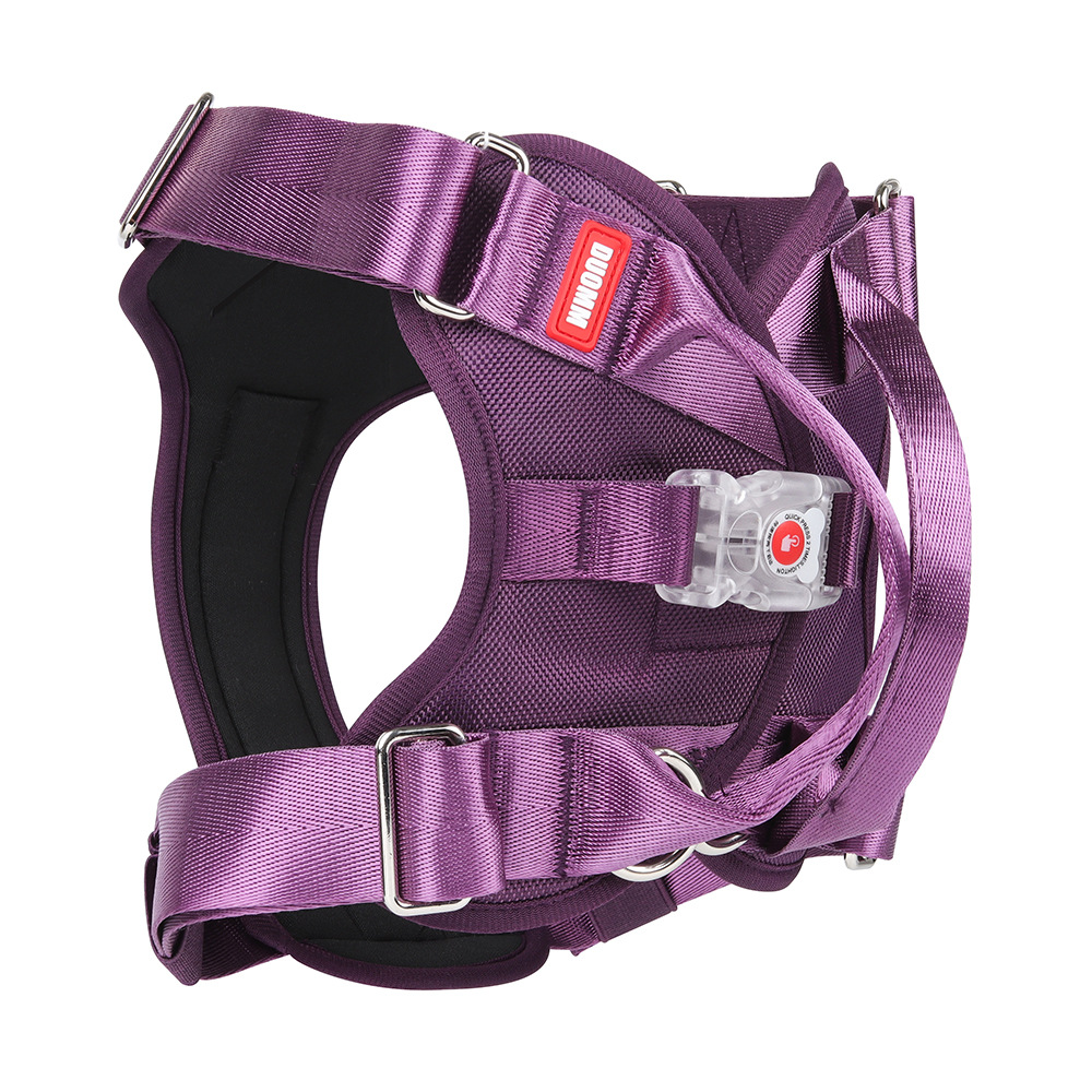 Wholesale Newest Soft Padded Pet Harness Adjustable Led Light Up Safety Dog Harness With handle for outside walking jogging