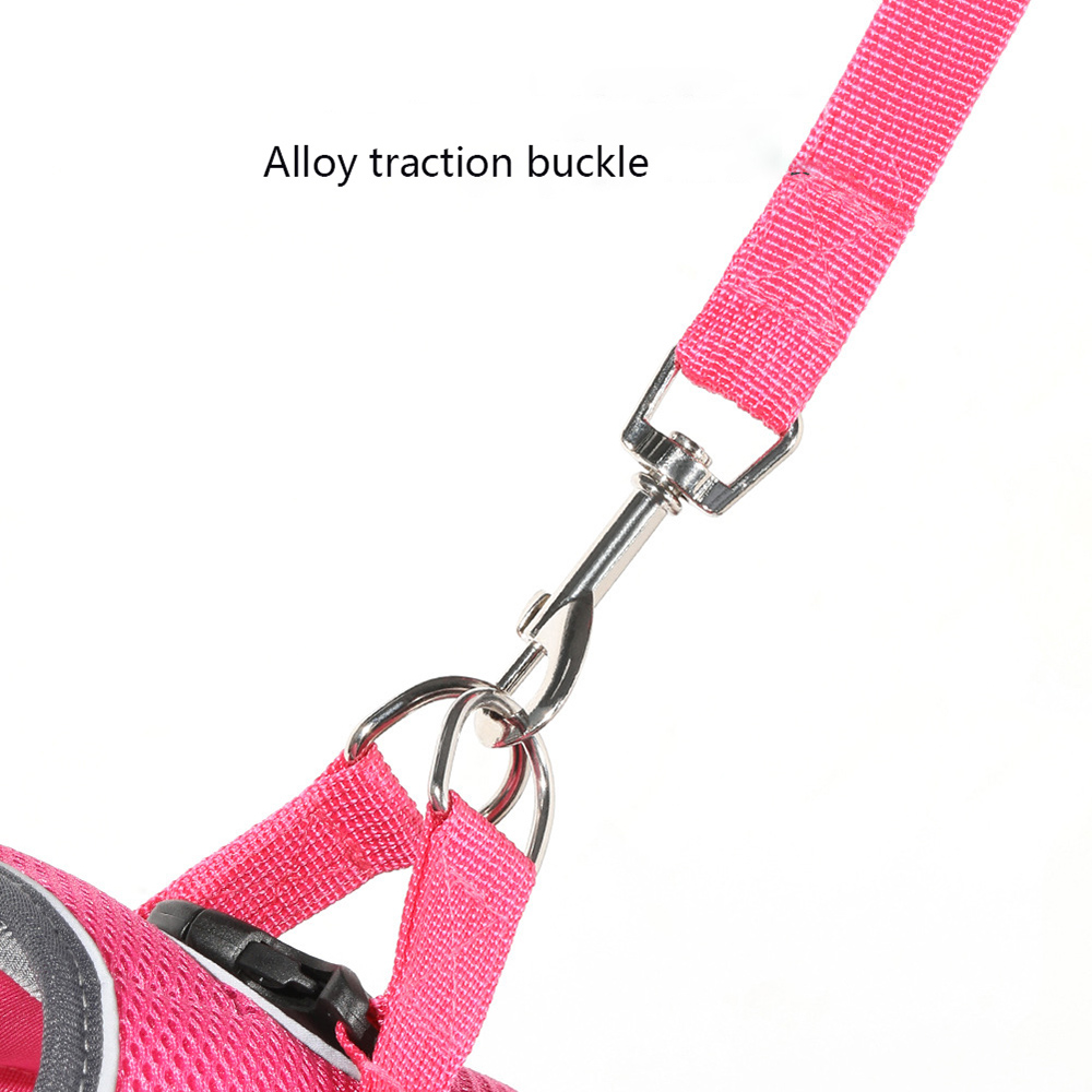 Pet Harness and Leash Set Vest-type Dog Harness Small & Medium Dogs Reflective Anti-breakaway Mesh Breathable Cat Chest Harness