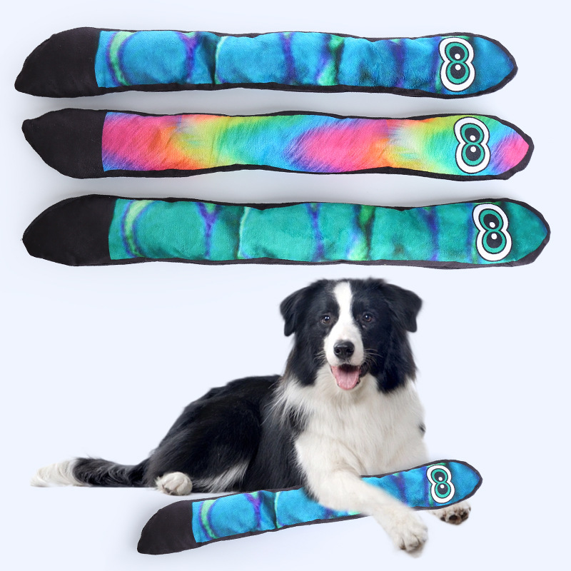 Pet Supplies Designer Pet Squeak Toys Dog Training Toys Long Eye Snake BB Barking Paper Bite-resistant Teething Pet Chew Toys