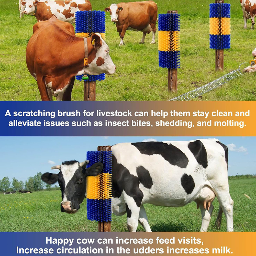 Cow Brush Relieve Itching on The Back of Livestock Livestock Scratching Brush Suitable for Livestock Horse Cattle Sheep Pig