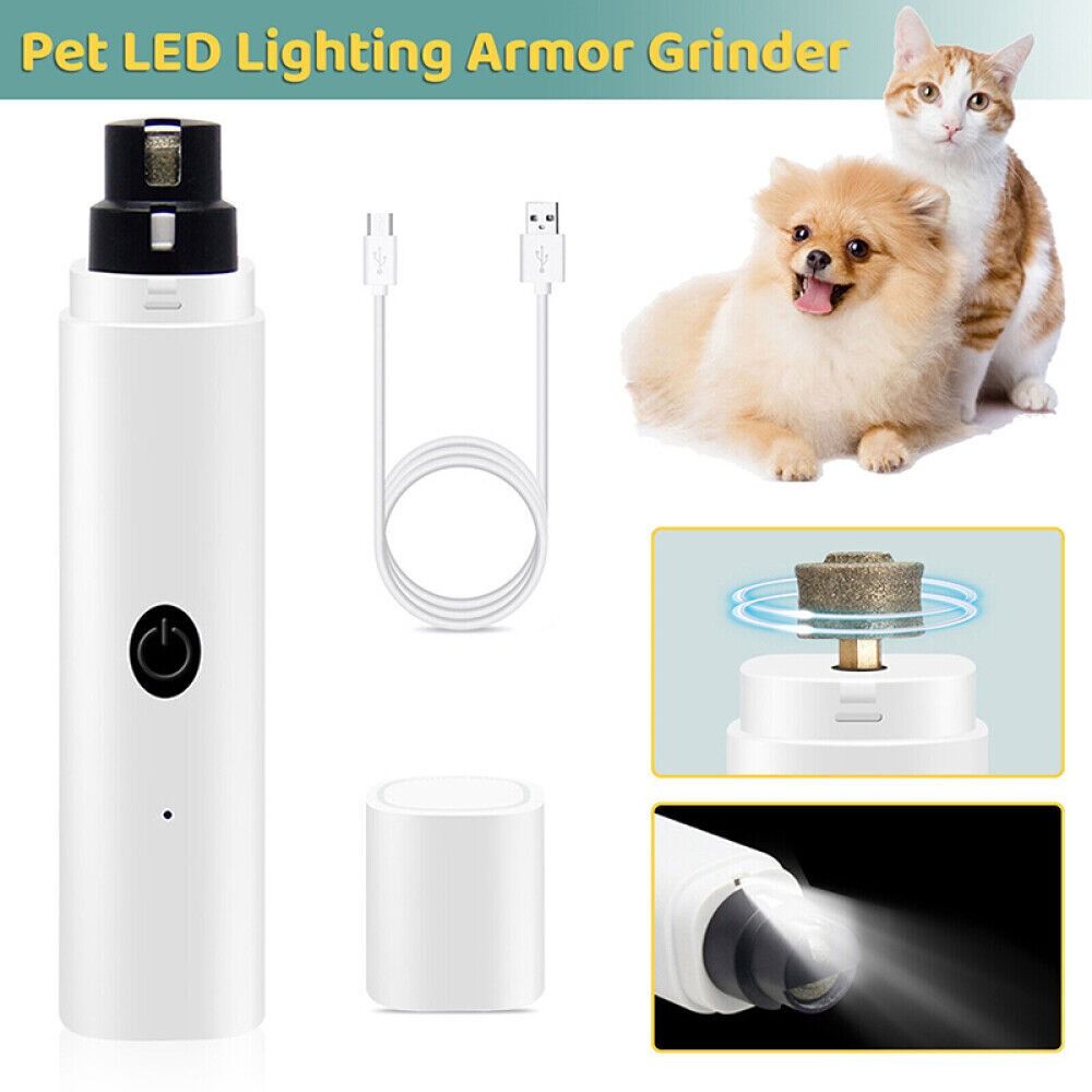 Portable Dog Cat USB Rechargeable Nail Grooming Paws Nail Cutter Pet Nail Grinder Trimmer Clipper